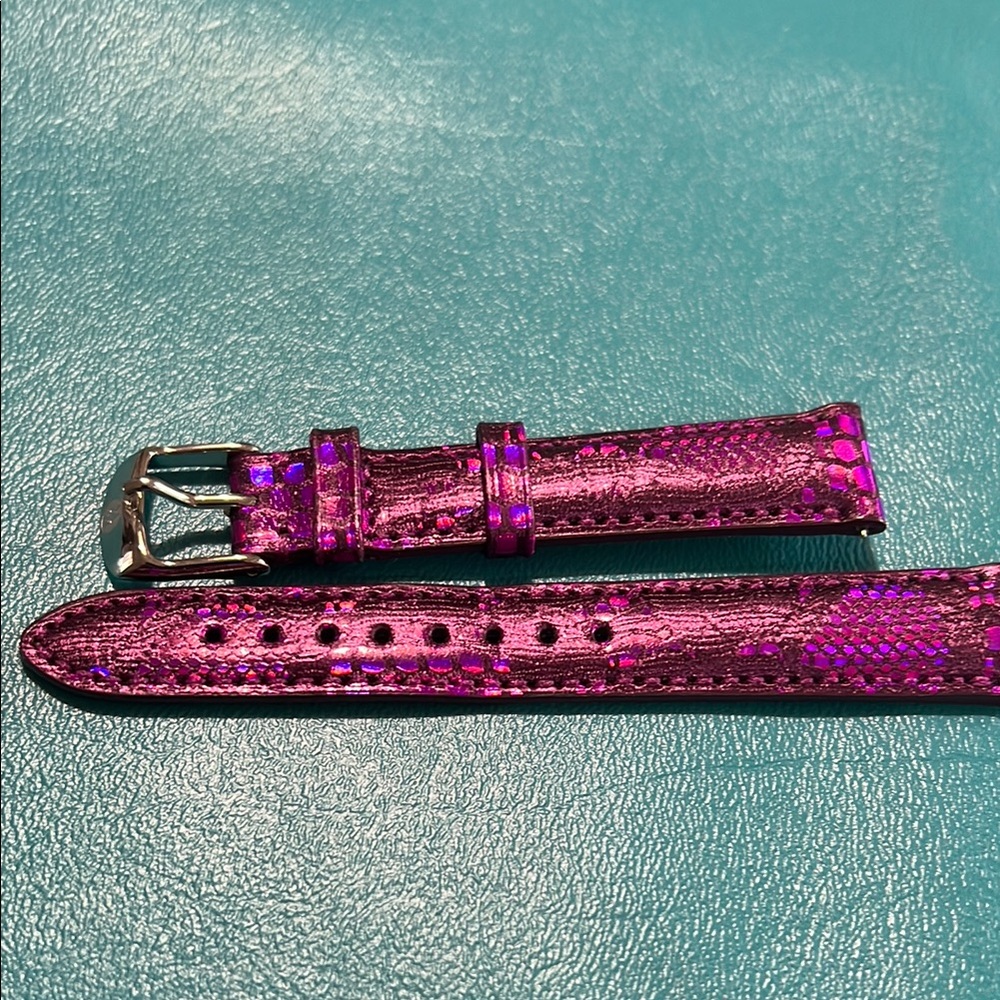 16mm Michele new without tags Metallic Purple and Pink Watch Strap.